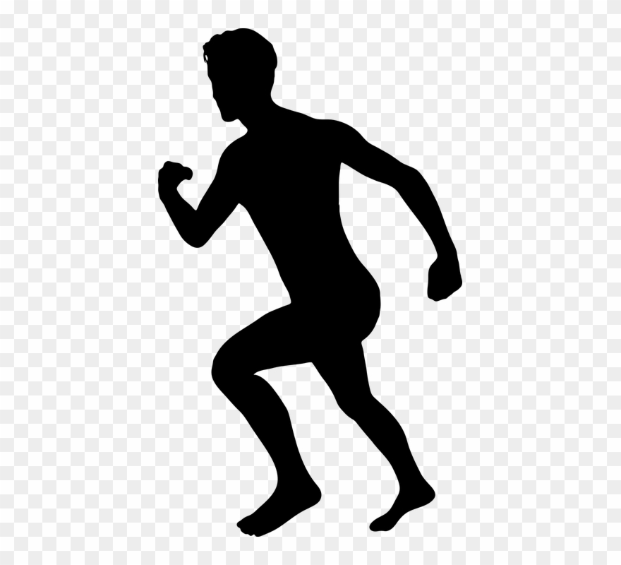 Marathon Running Cliparts 21, Buy Clip Art - Running Man Clip Art - Png Download