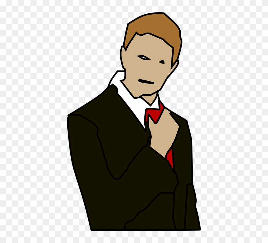 Business Man Clipart 18, Buy Clip Art - Hombre Con Esmoquin Animado - Png Download