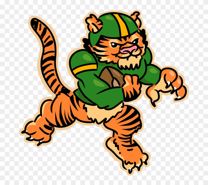 Tiger Playing Football Png Clipart
