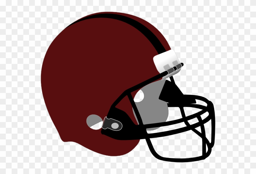 Maroon Football Helmet Clip Art - Png Download