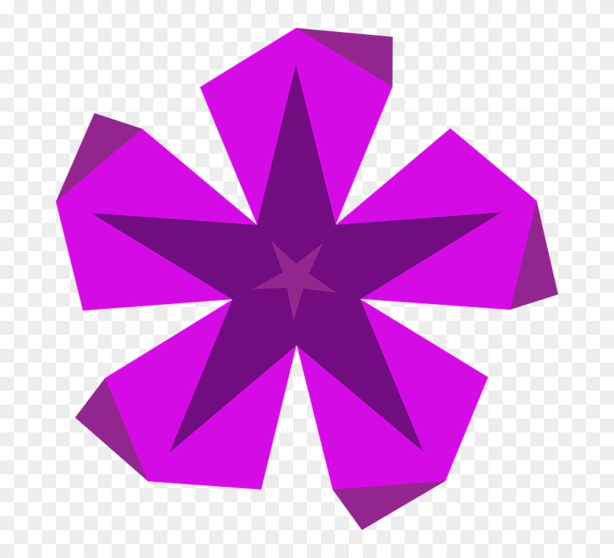 Lilac Flower Cliparts 8, Buy Clip Art - Estrella Morada Png Transparent Png