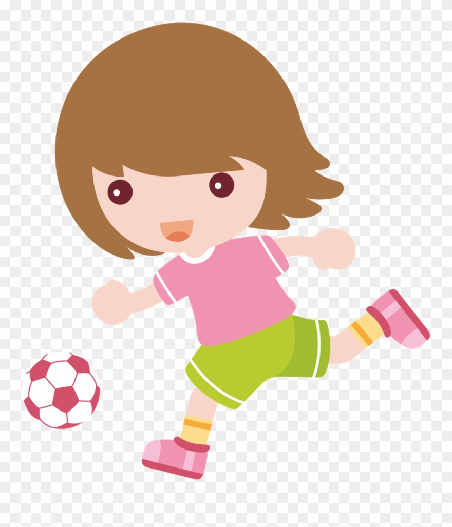 Minus Say Hello, Girl Dancing, Child Doll, Women's - Football Clipart