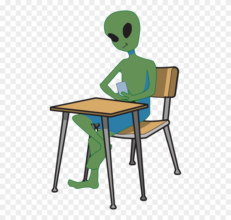 Vektorinė - Student Desk Clip Art - Png Download