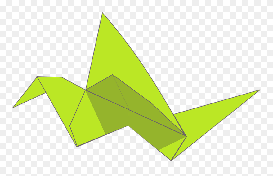 Flying Origami Bird Clipart