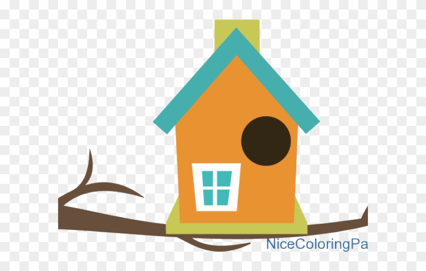 Bird House Clipart Animated Bird - House Warming Invitation Words - Png Download