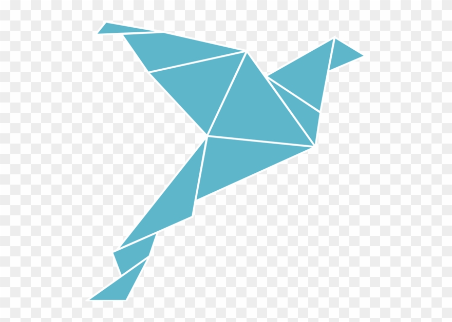 Transparent Phoenix Origami Clip Art Black And White - Phoenix Origami Png