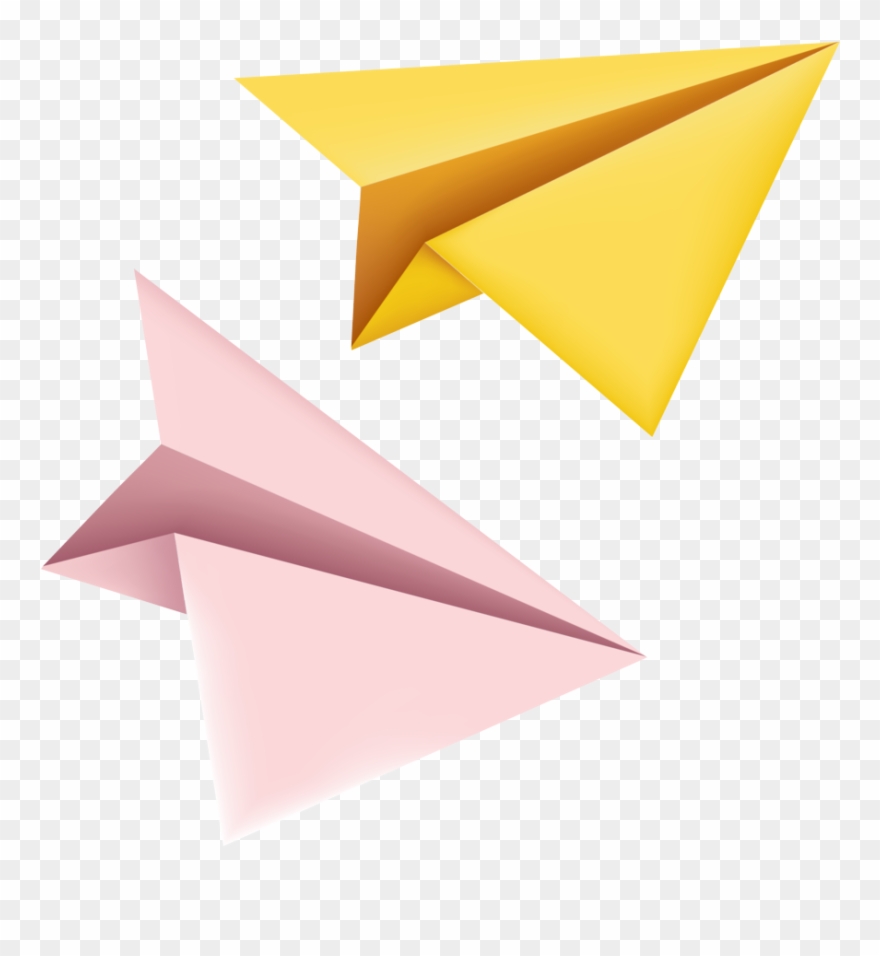 Png Photo, Yellow Paper, Paper Plane, Clip Art, Yellow, - Paper Plane Transparent Png