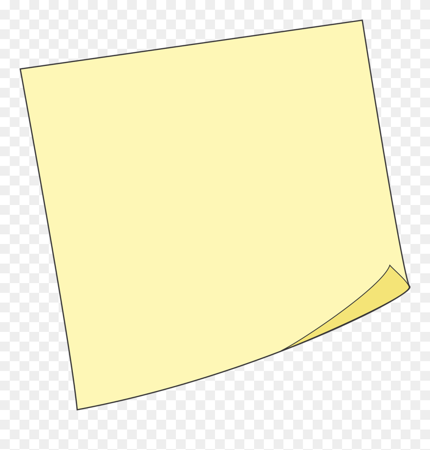 Post It Clipart 9, Buy Clip Art - Pense Bete Png Transparent Png