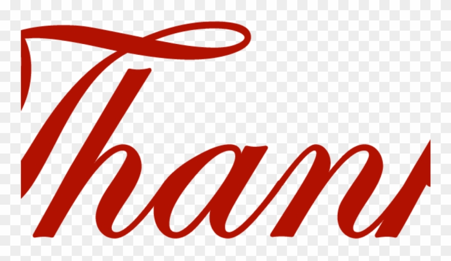 Thanks Clipart Thnak - Clip Art - Png Download