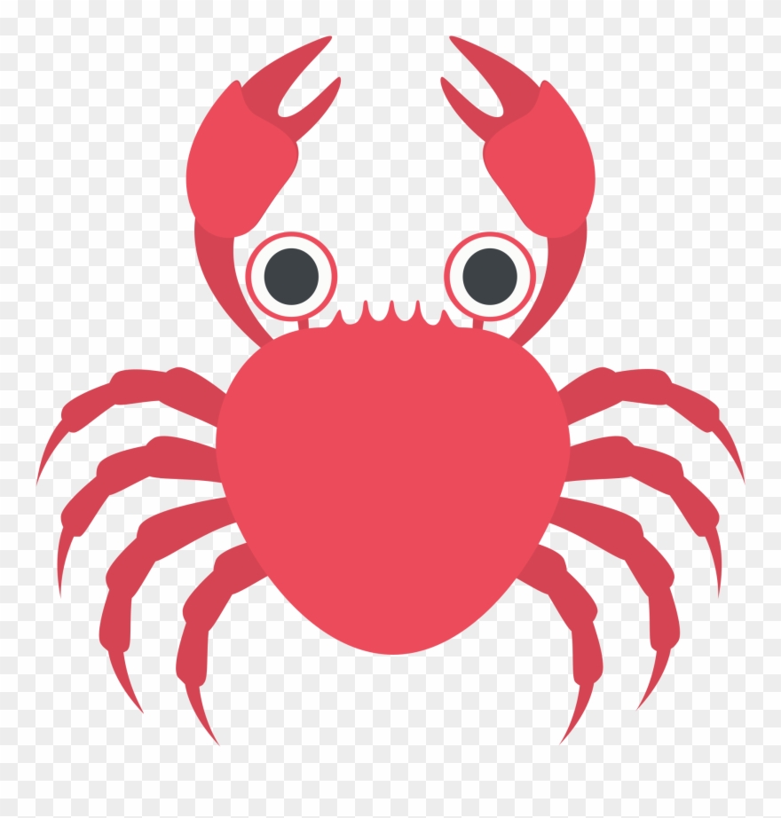 Cartoon Crab 15, Buy Clip Art - Crab Emoji - Png Download