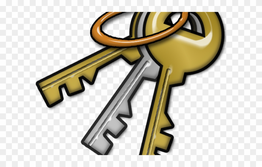 Key Clipart Keychain - Clip Art Transparent Key - Png Download