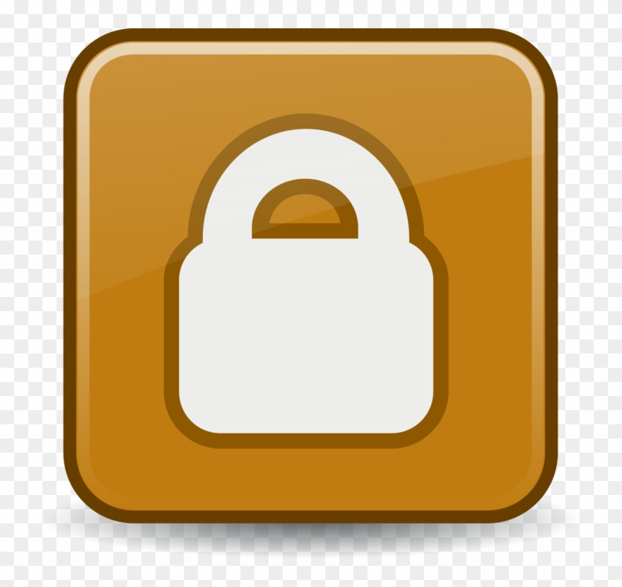 This Free Clip Arts Design Of Locked Emblem - Png Download