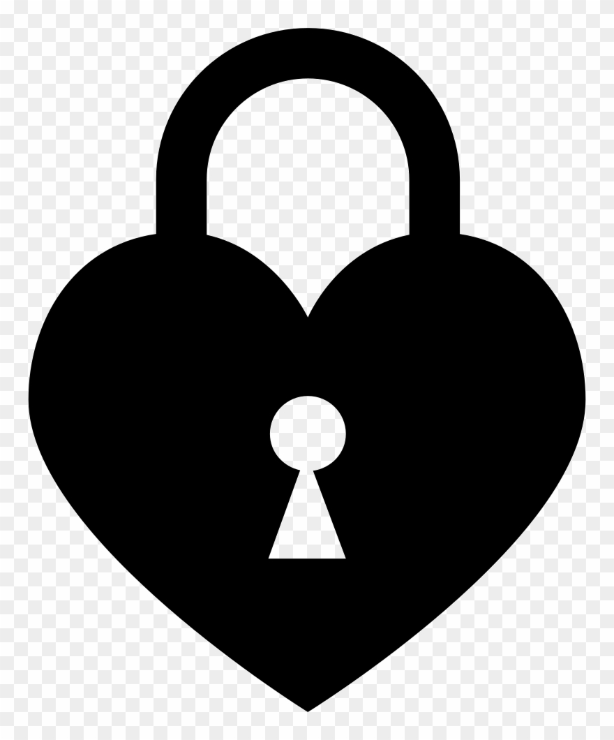 Locked Svg Png Icon - Heart Lock Clip Art Transparent Png