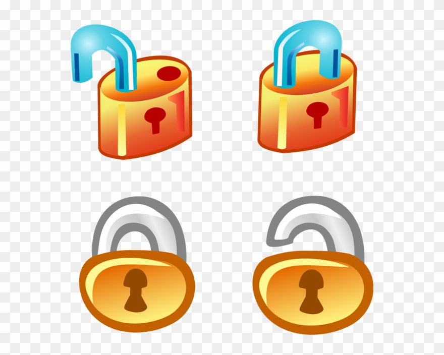 Download Free Vector Free Vector Lock Icons - Lock Unlock Icon Clipart ...