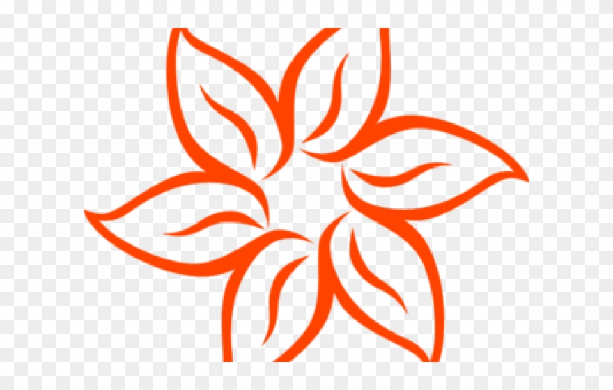 Red Flower Clipart Jungle Flower - Delicately Pretty Petals - 3 Pack Deal In Green - Png Download