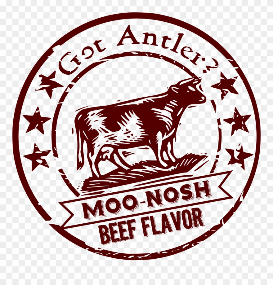 Moo-nosh Moose Antler A Great Way To Try A Moose Antler - Moose Clipart