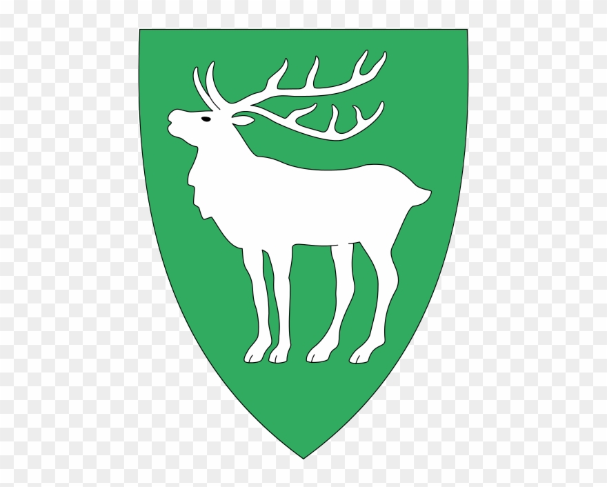 This Image Rendered As Png In Other Widths - Arms Of Coat Green Deer Clipart
