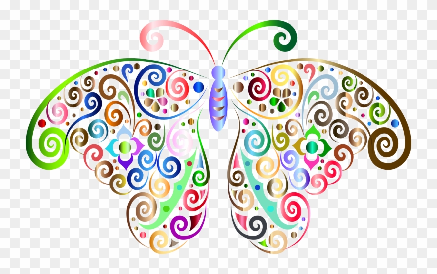 Medium Image - Transparent Background Clipart Butterfly - Png Download