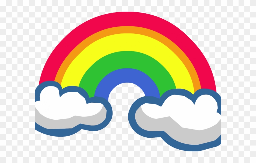 Rainbow Butterfly Clipart Simple Rainbow - Transparent Background Rainbow Clipart - Png Download