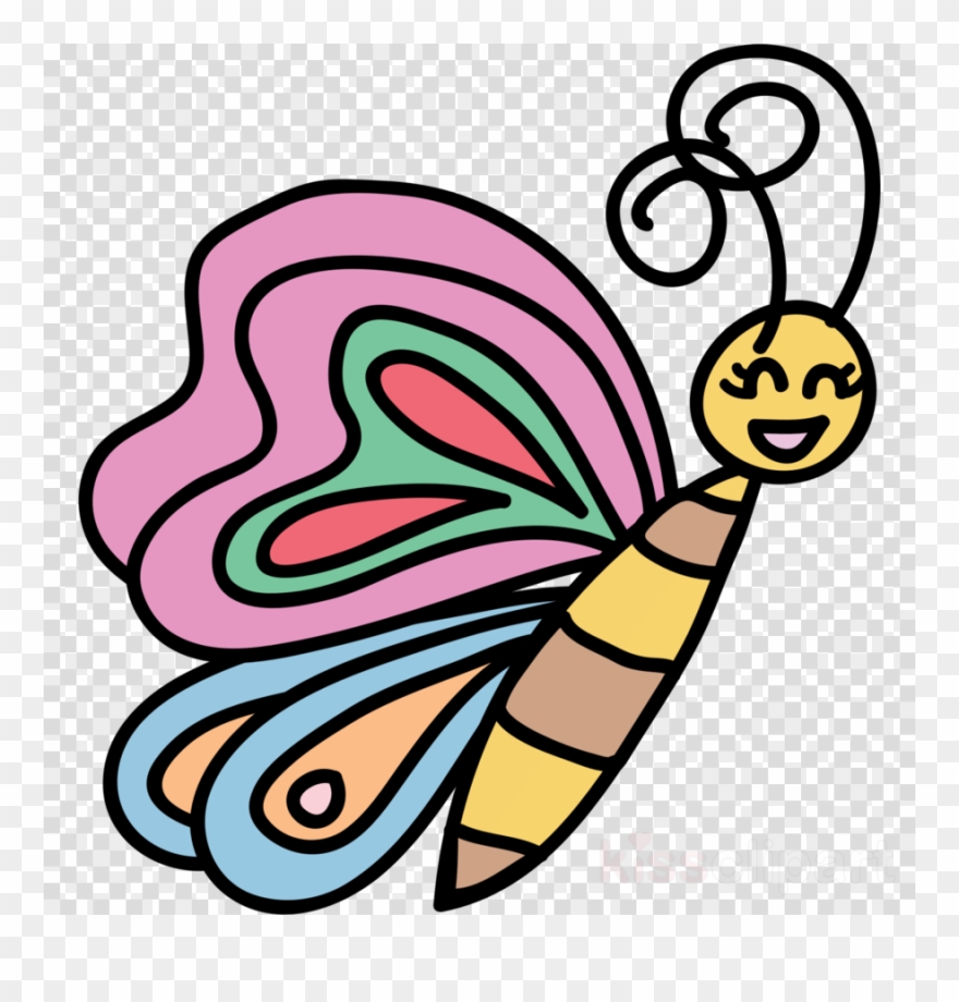 รูป ผีเสื้อ การ์ตูน Clipart Butterfly Cartoon Clip - Gambar Kupu Kupu Kartun - Png Download