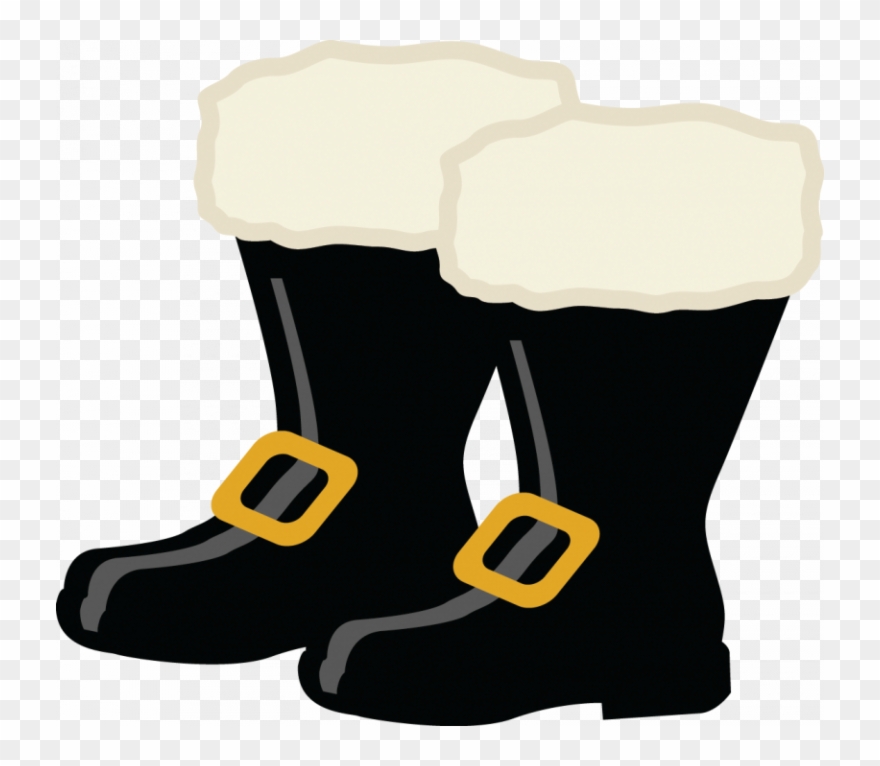 Clip Library Stock Firefighter Boots Clipart - Santa Claus Boots Cartoon - Png Download