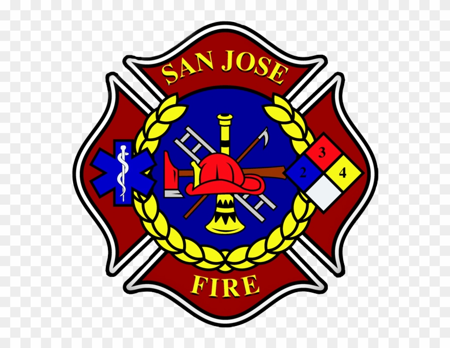 Fireman Clipart Badge - San Jose Fire Department - Png Download