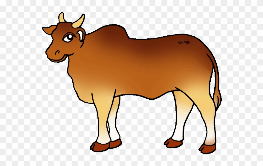 Animals Clip Art By Phillip Martin - Bull Images Clip Art - Png Download