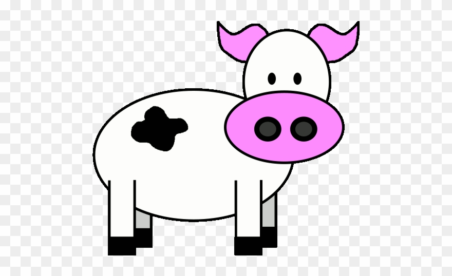 Cattle Clipart Moo - Cartoon - Png Download