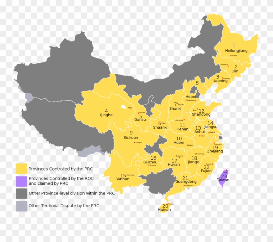 China Transparent Geography Clip Art Black And White - Yangtze River China Province - Png Download