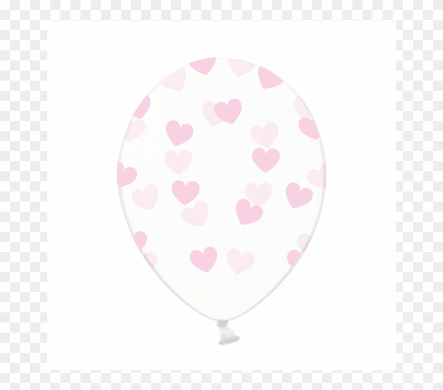 Ballon Transparent Cœurs Roses - Balloon Clipart