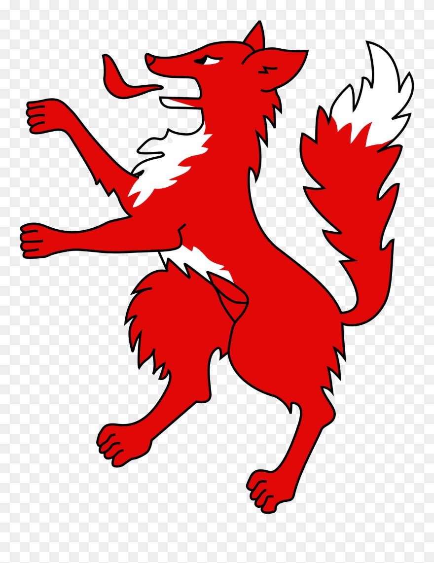 Collection Of Red Fox Clipart - Renard Sur Un Blason - Png Download