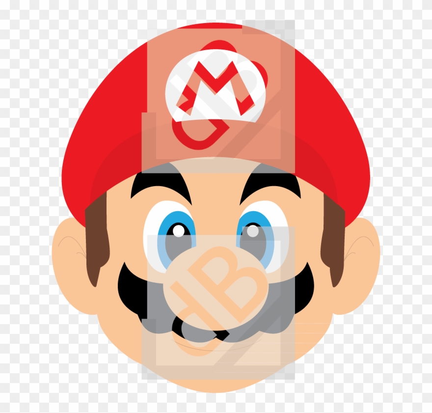 Taj Mahal Clipart Mario Bros - Super Mario Head Png Transparent Png