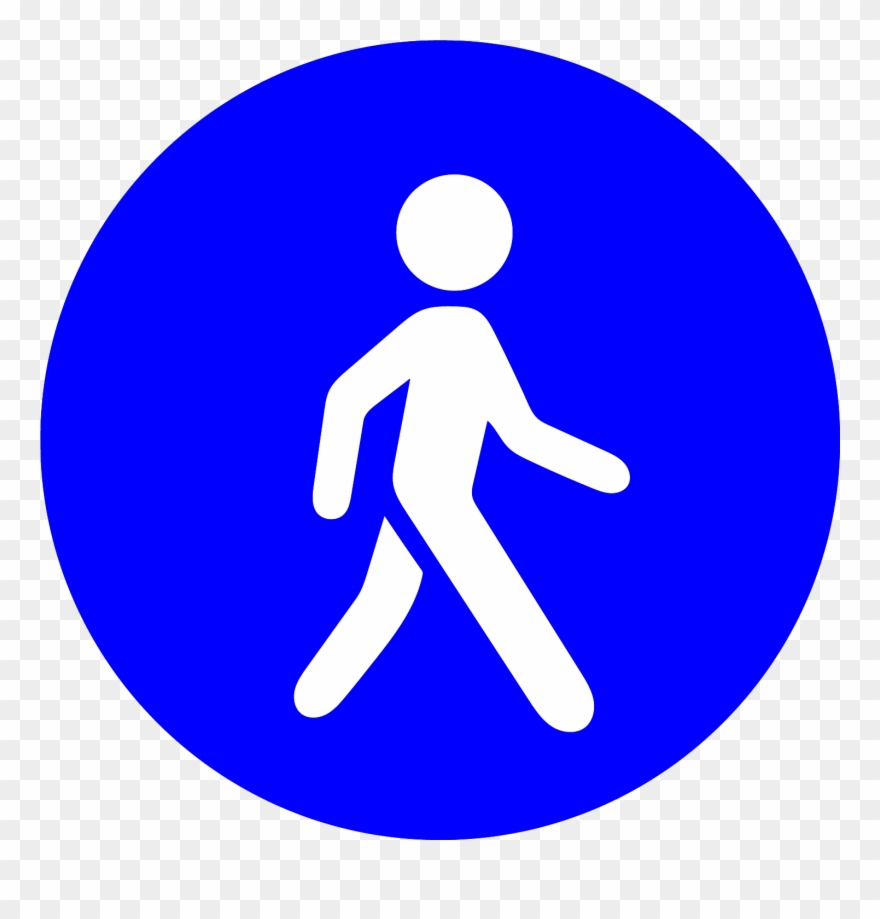 9 - Walking Icon Pink Clipart