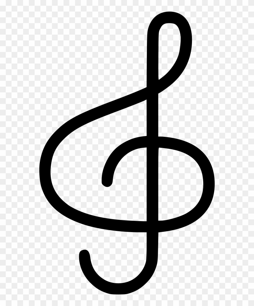 Png File - Icone Clave De Sol Png Clipart