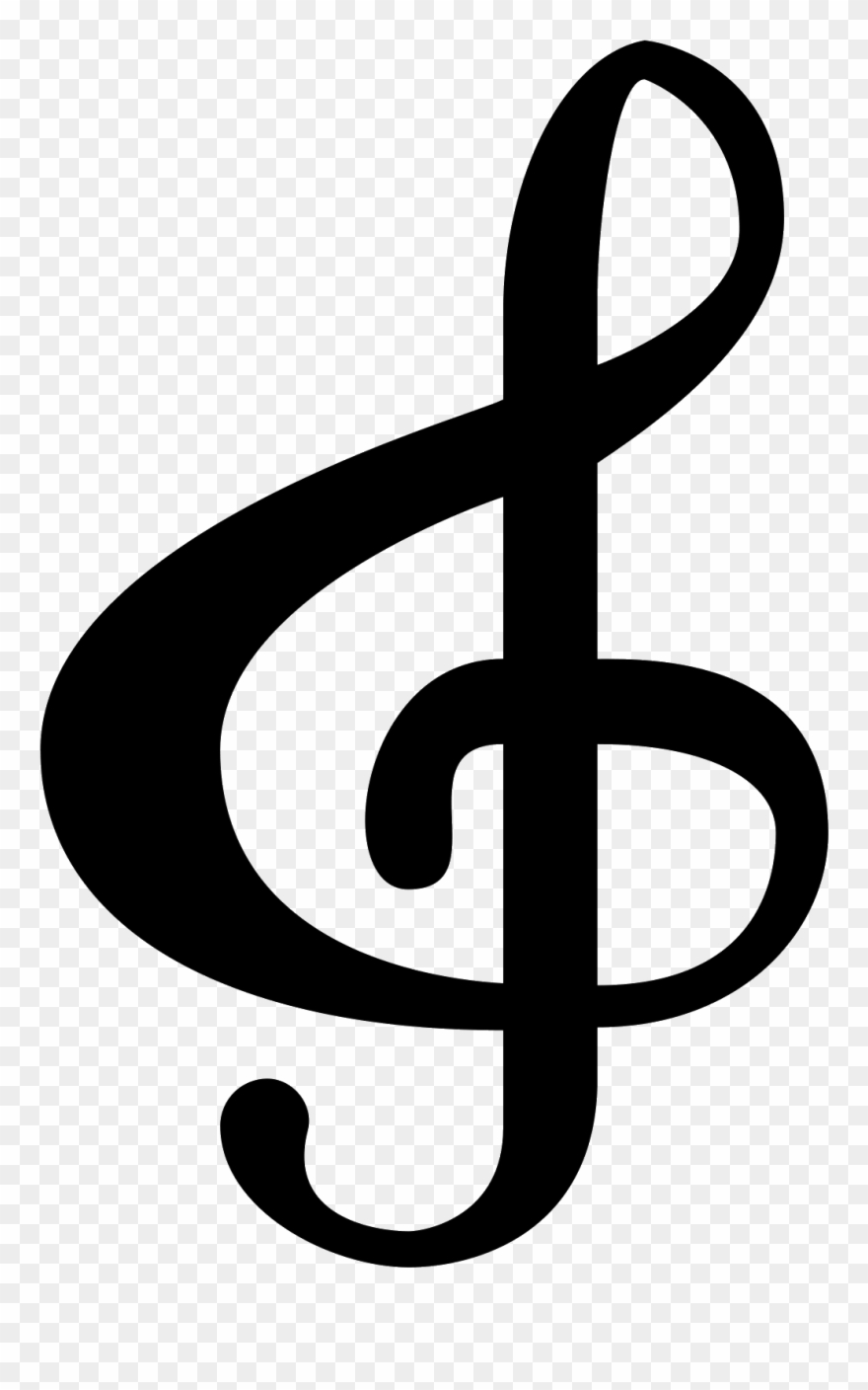 Image Treble Clef - Clave De Sol Png Clipart