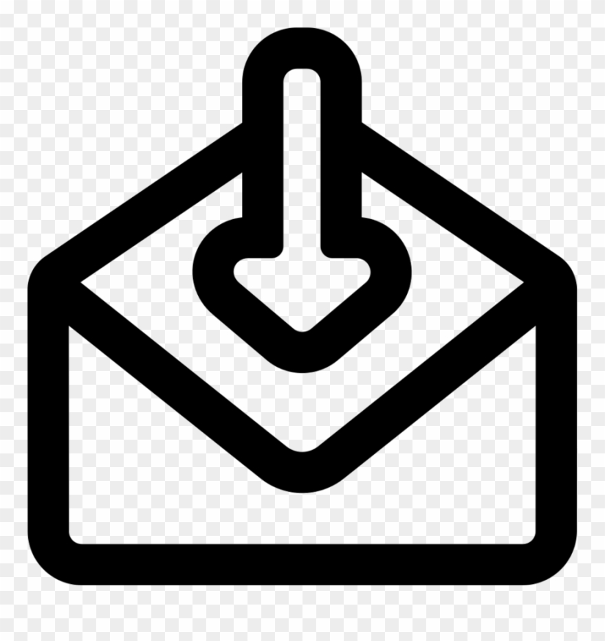 Receiving Symbol Clipart Arrow Symbol Email - Receive Symbol - Png Download