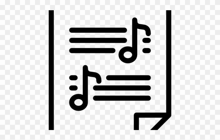 Sheet Music Icon Clipart