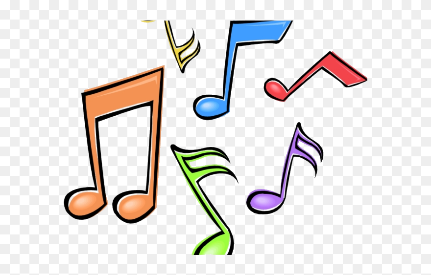 Music Note Clipart - Colorful Music Notes Clipart - Png Download