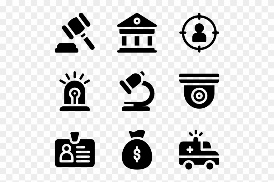 Crime Investigation - Android Vector Icons Clipart