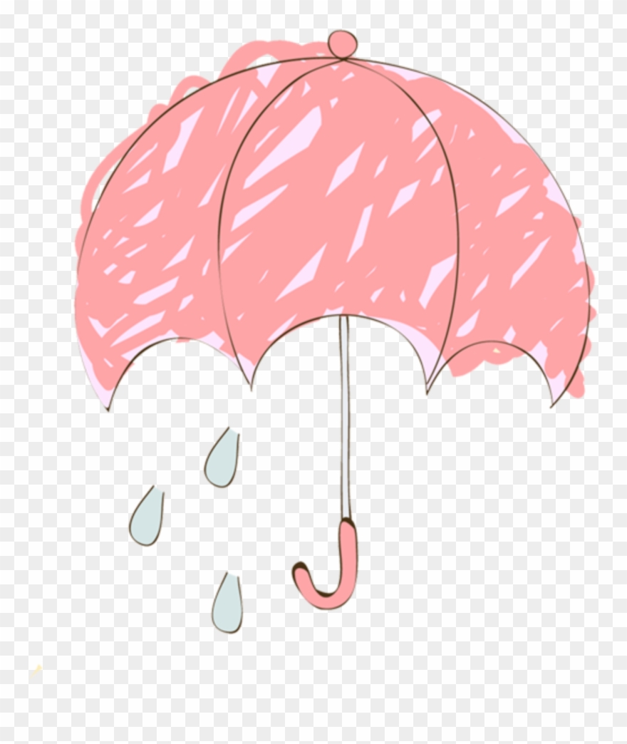 Ftestickers Clipart Umbrella Rain - Umbrella - Png Download
