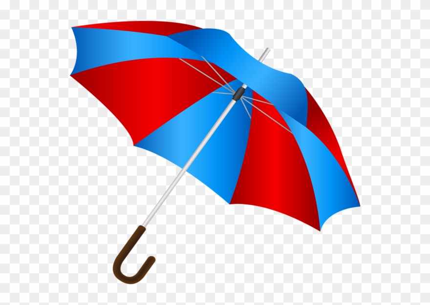 Blue Red Umbrella Png Clip Art Image - Red Umbrella Png Transparent Png