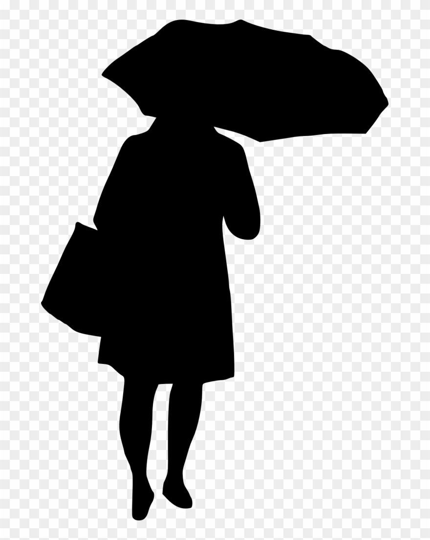 Umbrella Silhouette Png - Silhouette Clipart