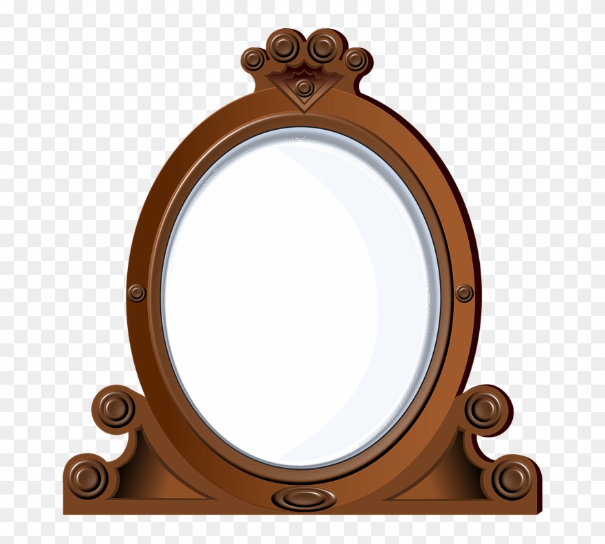Mirror Clipart Cermin - Cermin Vektor - Png Download