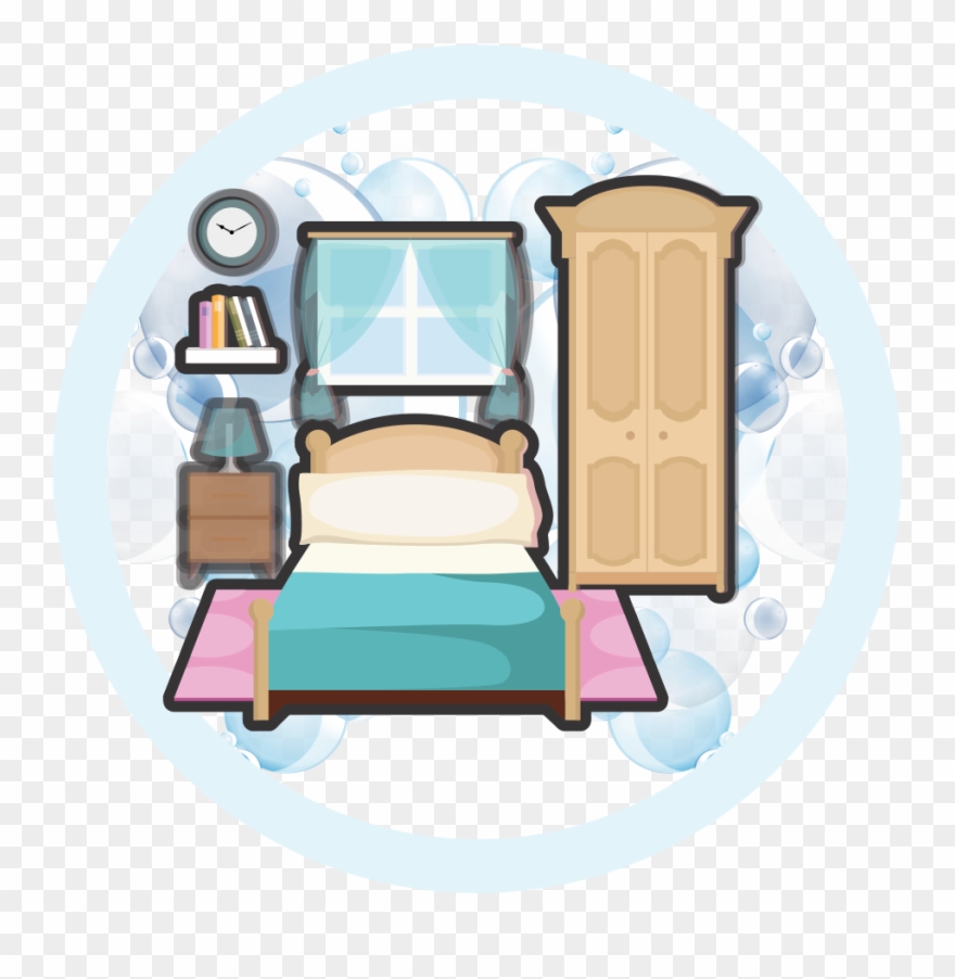 Kitchen Bathroom Bedrooms Laundry Room Window Cleaning - Illustration Clipart