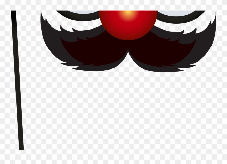 Party Mask With Mustache Transparent Clip Art Image - Clip Art - Png Download
