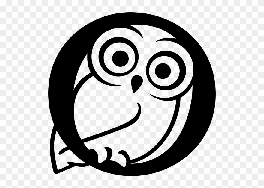 271481 Owl Isolated Black Single Colour 87e76c Large - Owl Clipart