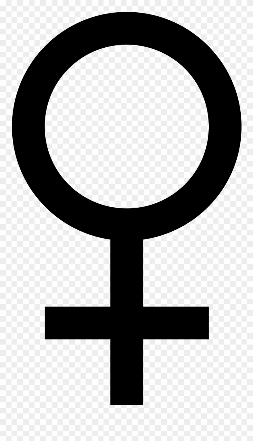 Woman Head Silhouette Female Icon - Hyena Genitalia Clipart