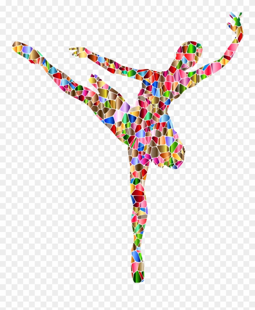 Ballet Ballerina Dance Dancing Png Image - Bailarina Colorida Png Clipart