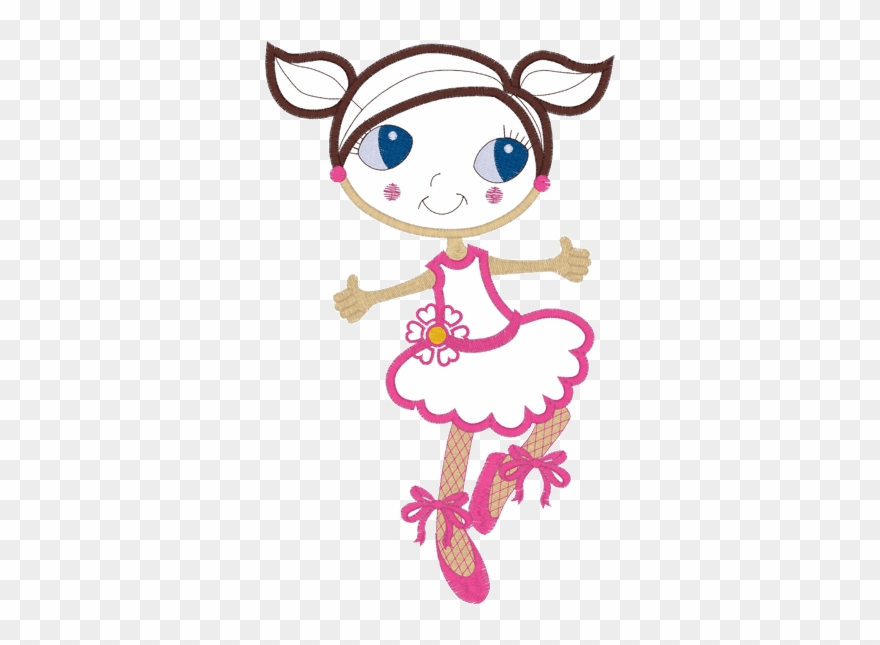 Ballet Dancer Applique - Ballet Clipart