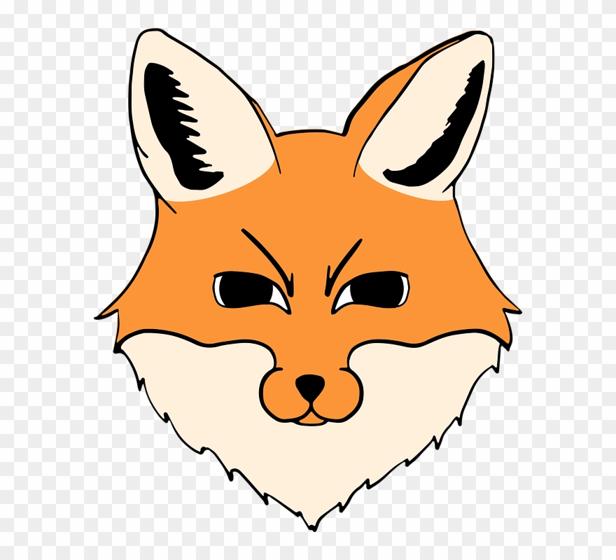 Cartoon Foxes 25, Buy Clip Art - Fox Head Png Transparent Png